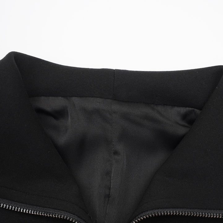 Plissiertes Oberteil mit ausgestellten Ärmeln und Maxirock-Set mit Taillengürtel – Rosiny 