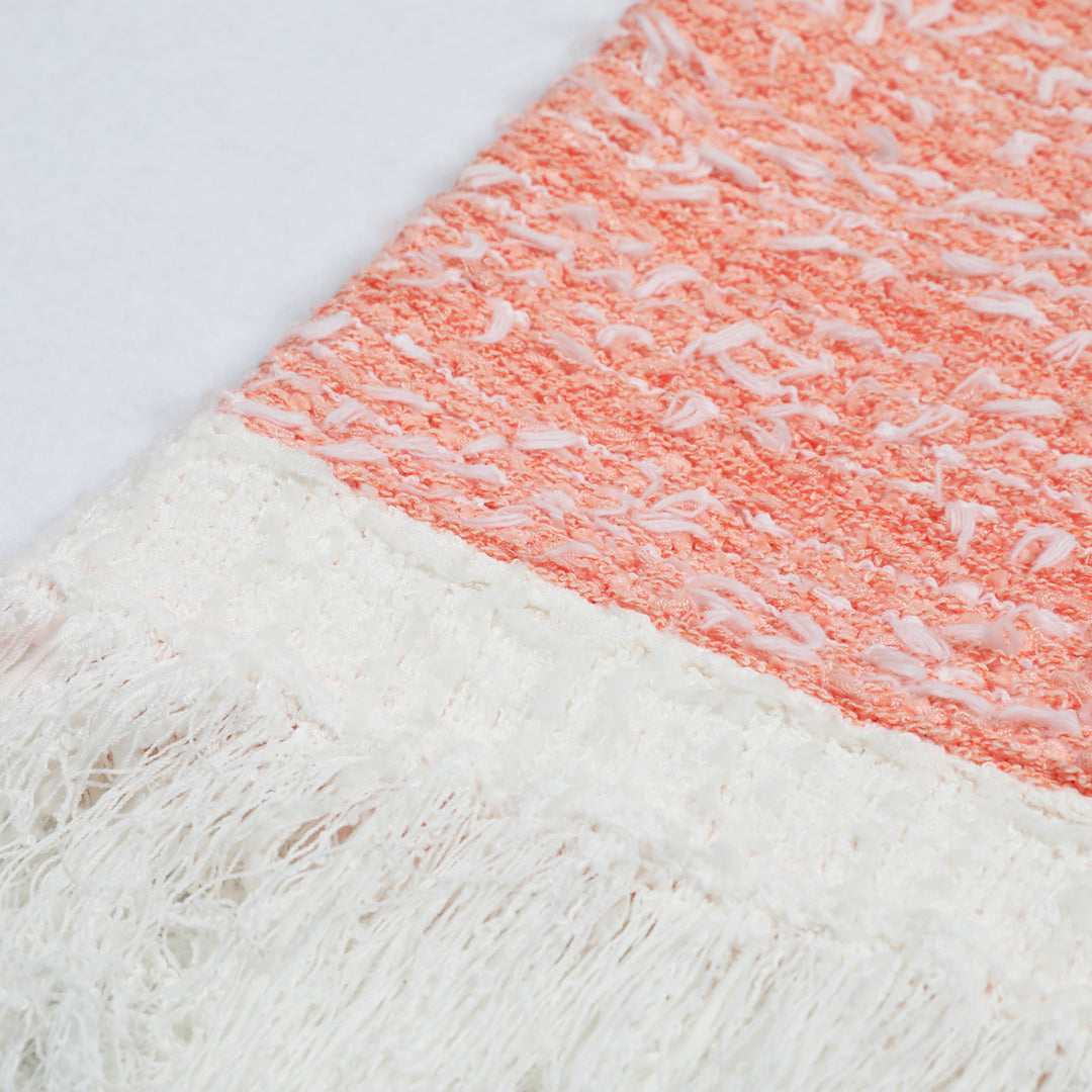 sleeveless tweed mini dress with fringe hem - VERACT