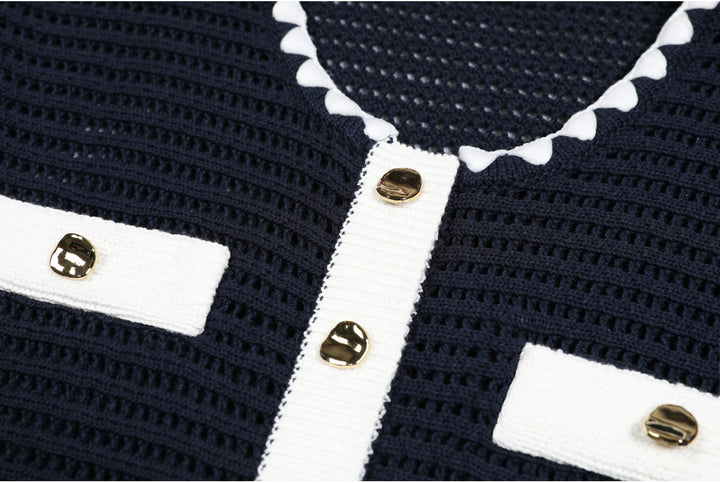 Geplooide top met uitlopende mouwen en maxi-rok set met tailleband – Rosiny 