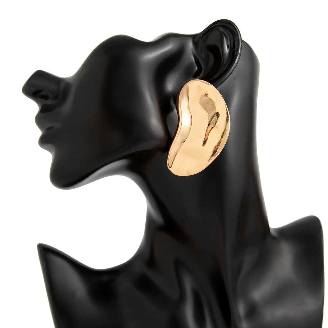 Boucles d'oreilles créoles à double couche texturée avec détail gravé – Akoma 