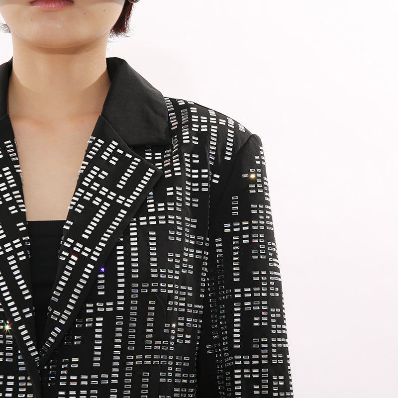 Crystal-Studded Tailored Blazer – NOVA