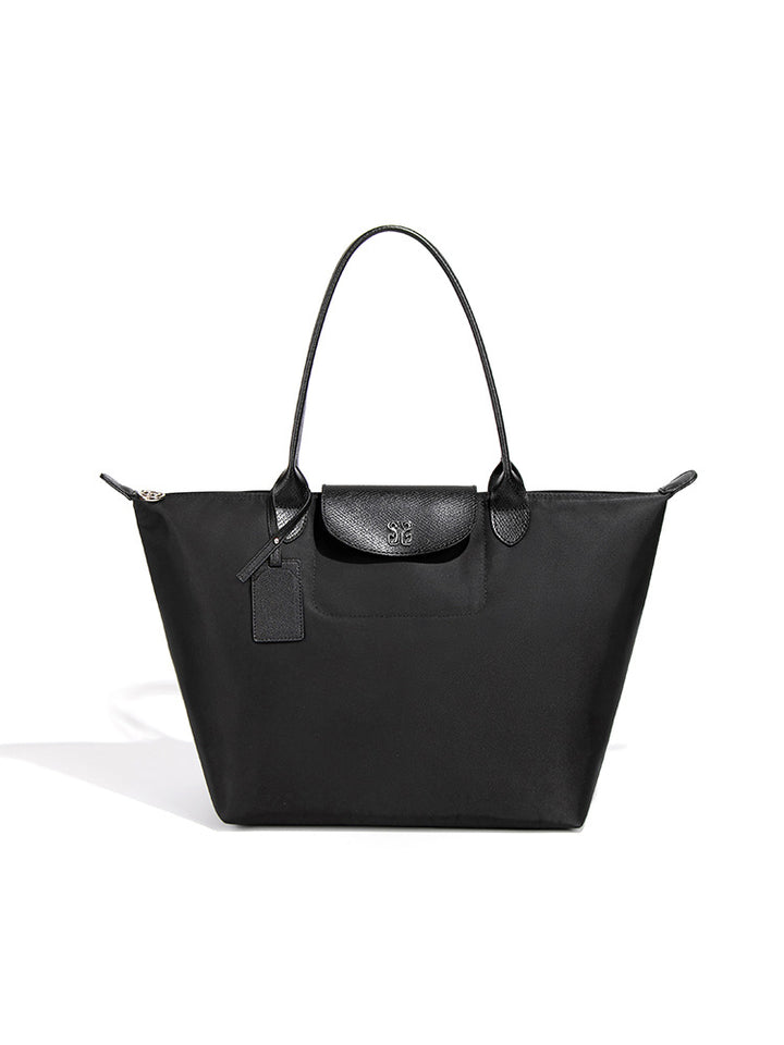 Classic Leather Tote Bag – NOIR