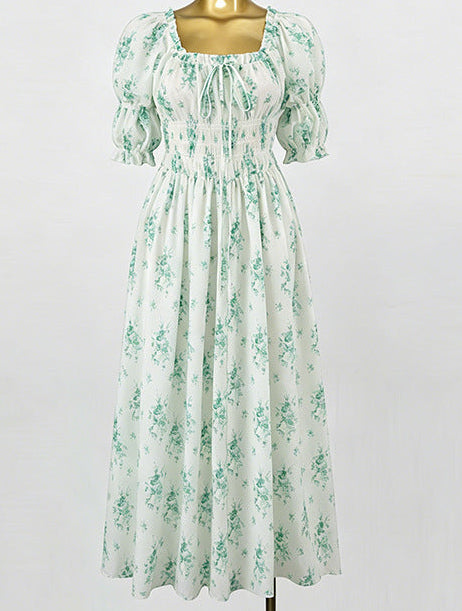 Mint Blossom Smocked Maxi Dress - Delight
