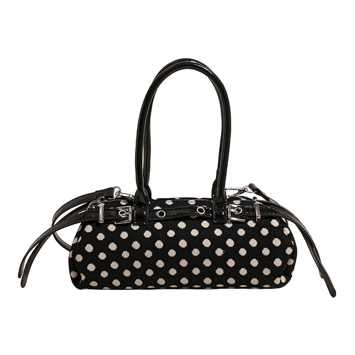 Brown Polka Dot Barrel Shoulder Bag – ÉLOVIA