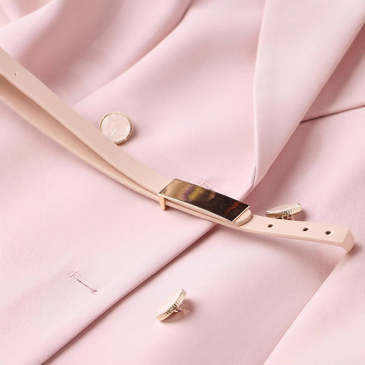 robe midi évasée sans manches avec ceinture chaîne - CELIAV 