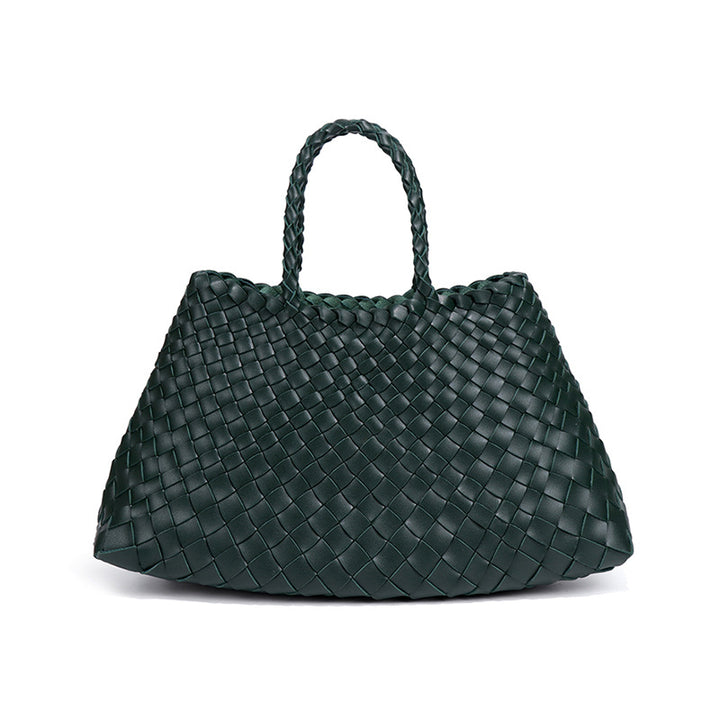 Oversized Woven Handbag – AZURE