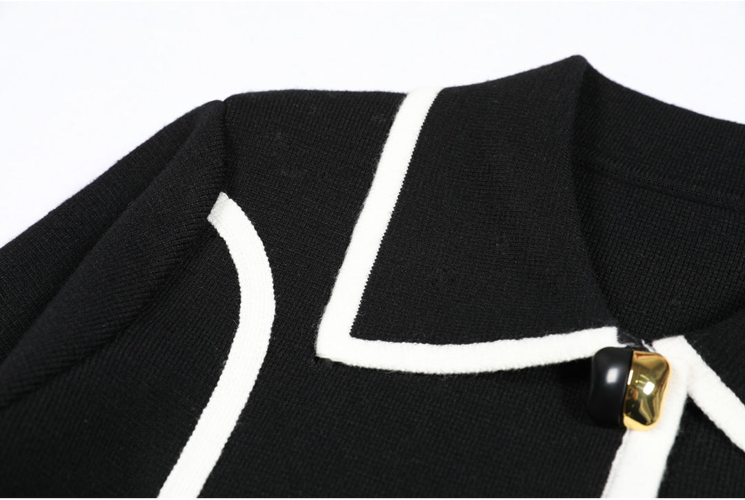 Plissiertes Oberteil mit ausgestellten Ärmeln und Maxirock-Set mit Taillengürtel – Rosiny 