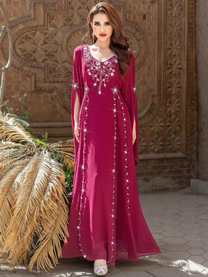 Long Sleeve Maxi Dress with Waist Detail – ELYRA