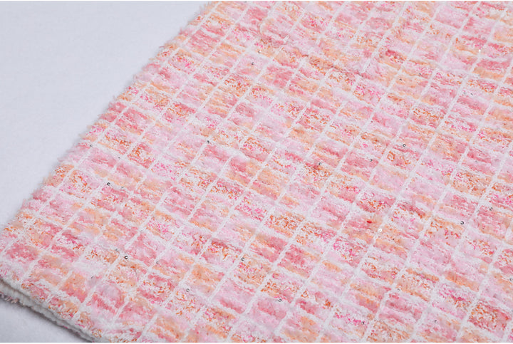 طقم تويد من قطعتين مع حواف من الترتر – سيلينيدي