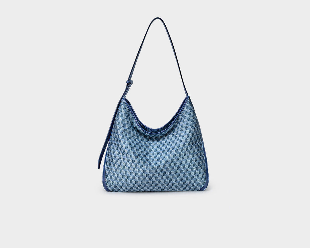 Brown Monogram Crescent Shoulder Bag – DISSONA