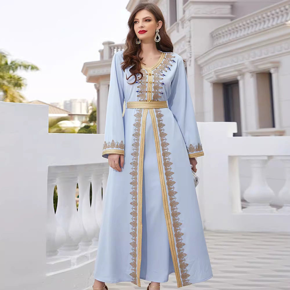 فستان ماكسي قصير بأكمام طويلة بتصميم بسيط – أرليني