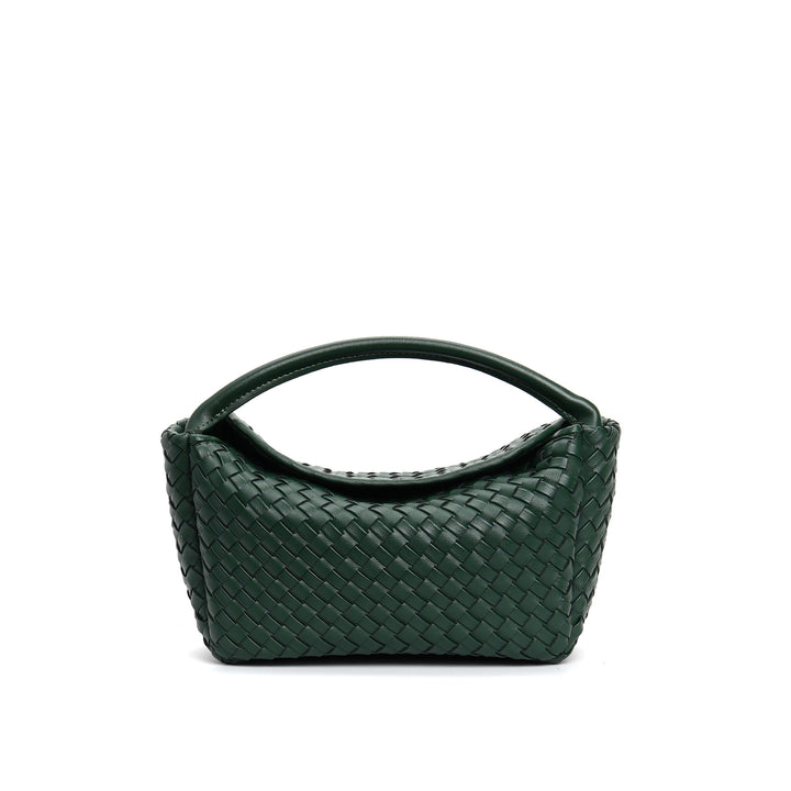 mini woven hobo bag with curved handle - NAIA