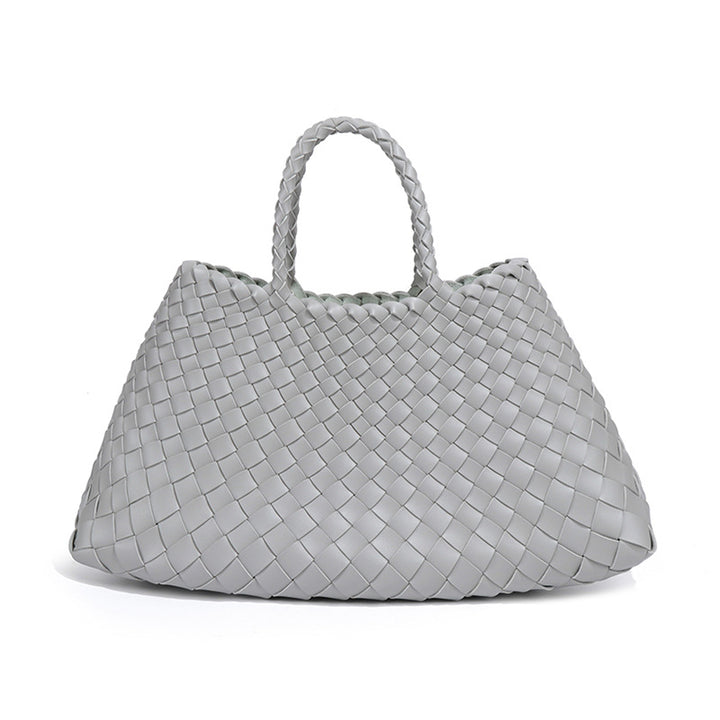 Oversized Woven Handbag – AZURE