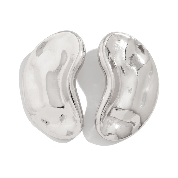 Boucles d'oreilles créoles à double couche texturée avec détail gravé – Akoma 