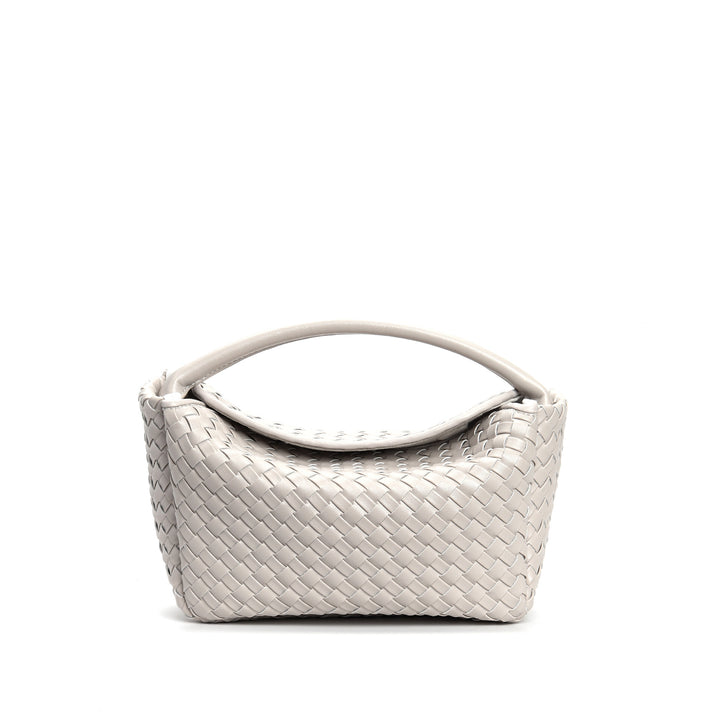 mini woven hobo bag with curved handle - NAIA