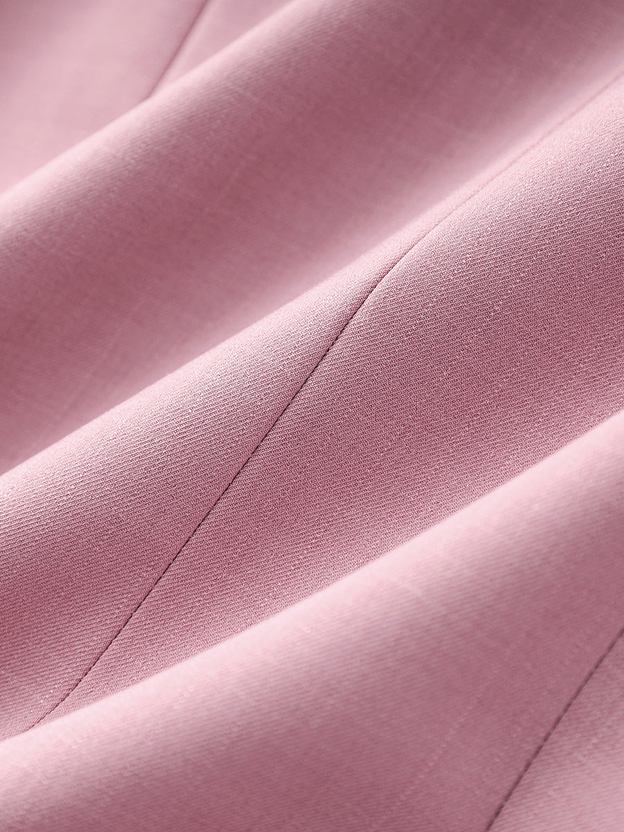 فستان بليزر مزدوج الصدر مع تنورة مطوية - لوناز