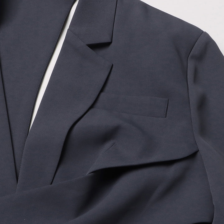 asymmetrical cut-out blazer with buckle detail - Flszkghf