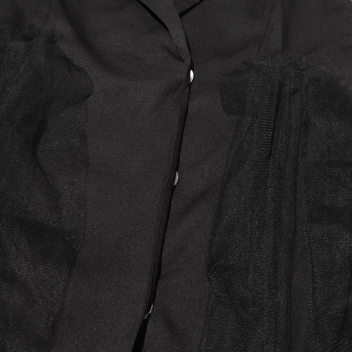 Plissiertes Oberteil mit ausgestellten Ärmeln und Maxirock-Set mit Taillengürtel – Rosiny 