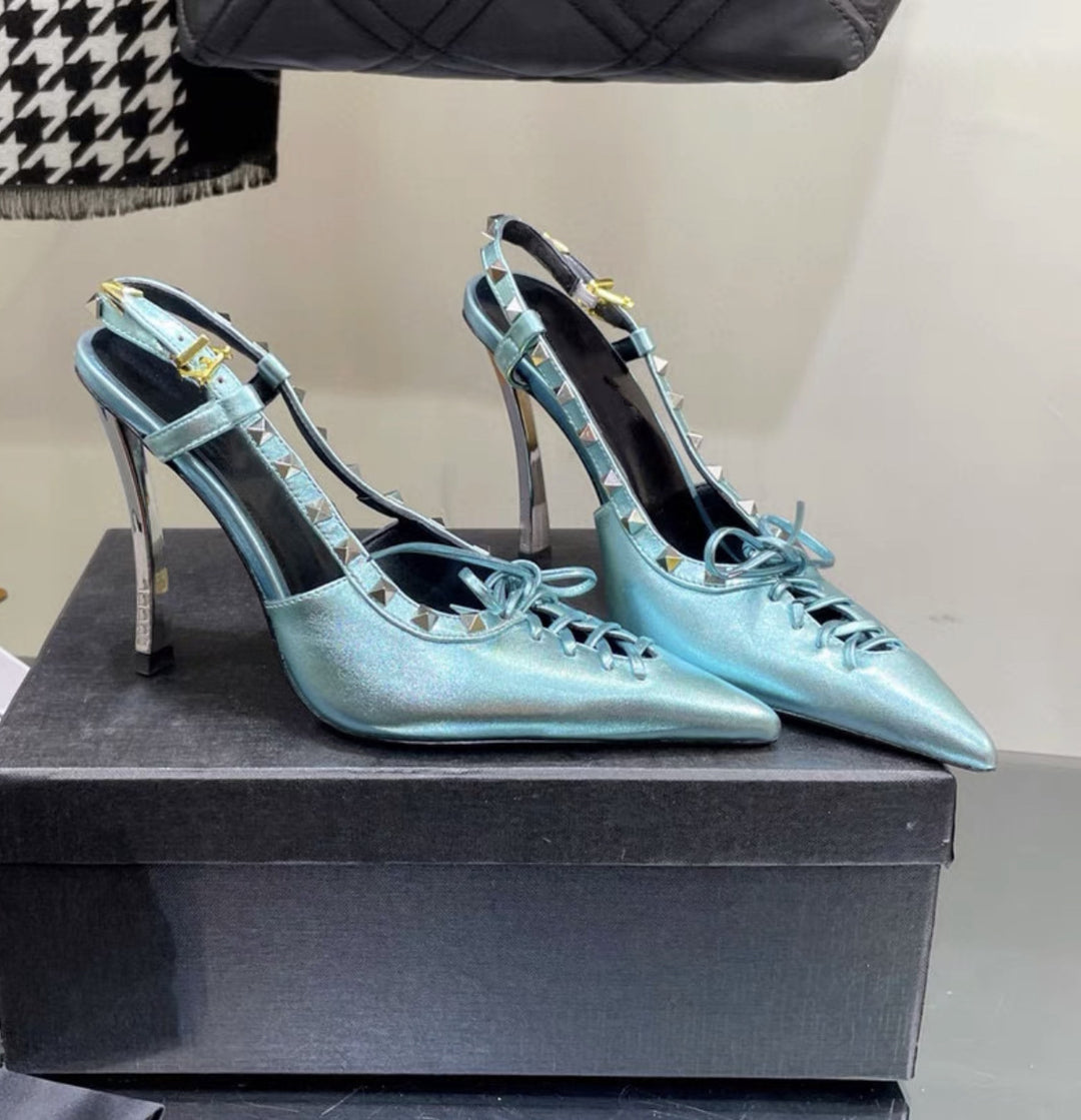 Geplooide top met uitlopende mouwen en maxi-rok set met tailleband – Rosiny 