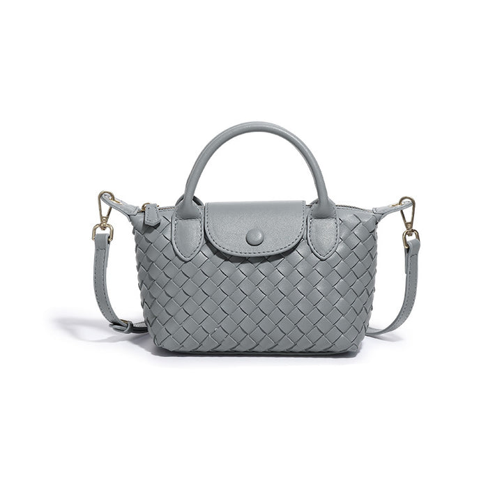 Mini Woven Crossbody Tote – BORDEAUX