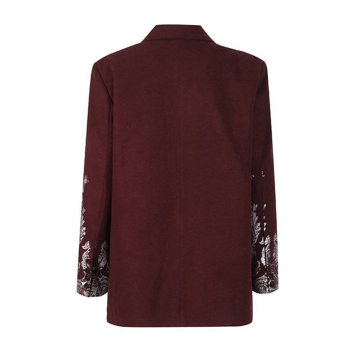 tailored blazer with baroque jacquard detailing – RAVENNA