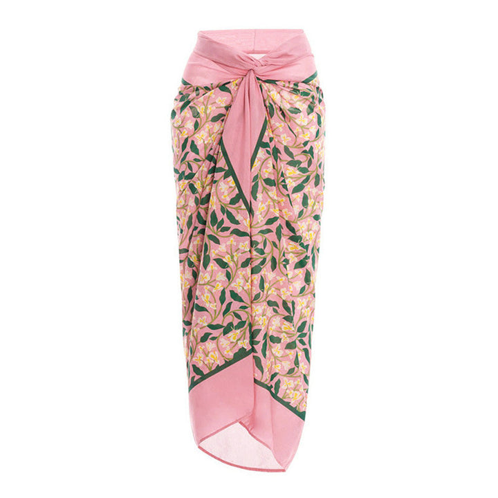 floral printed one-piece swimsuit with matching sarong – LORENA