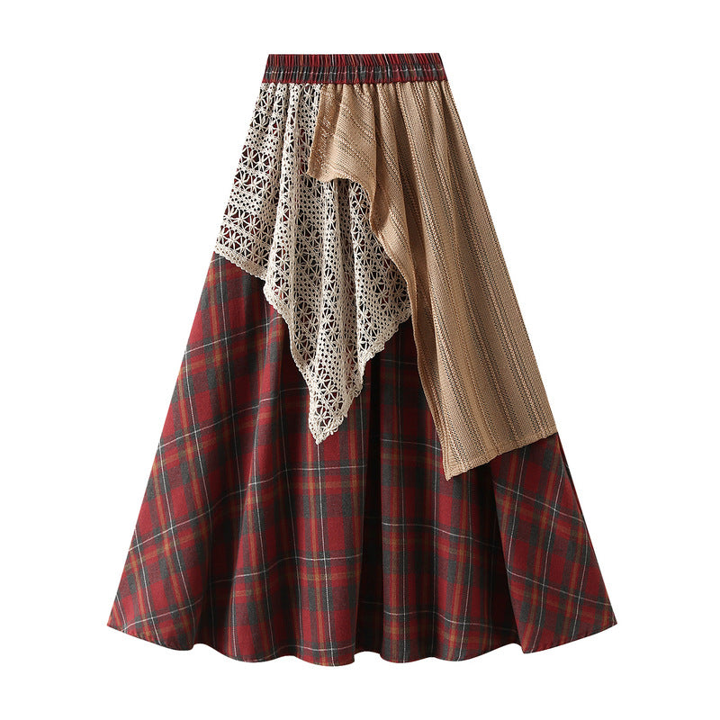 Patchwork Boho Maxi Skirt with Elastic Waist – ARIA