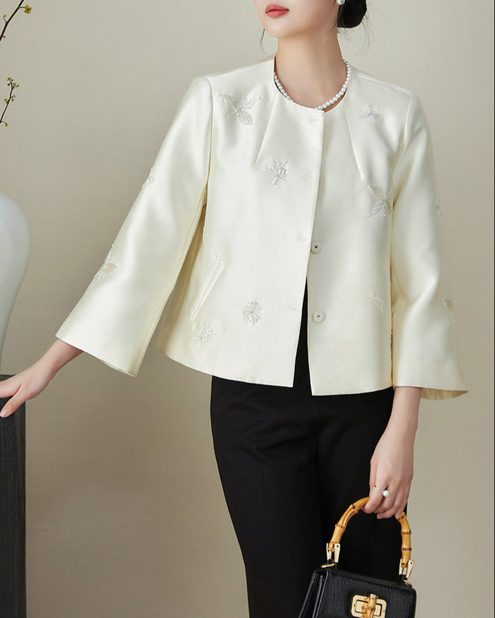 جاكيت مطرز بأكمام واسعة – إليوراب