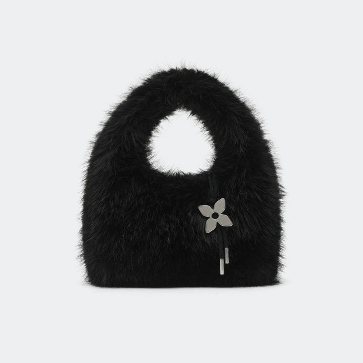 Mini Faux Fur Handbag with Cut-Out Handle – BLMI