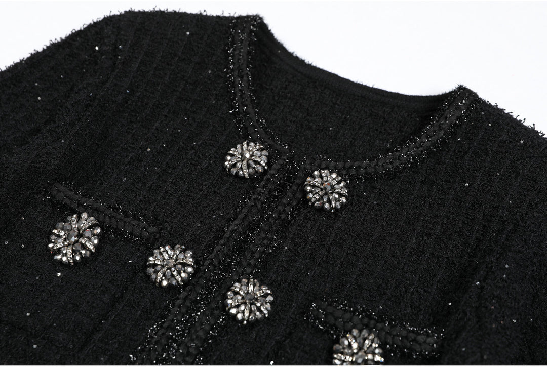 Geplooide top met uitlopende mouwen en maxi-rok set met tailleband – Rosiny 