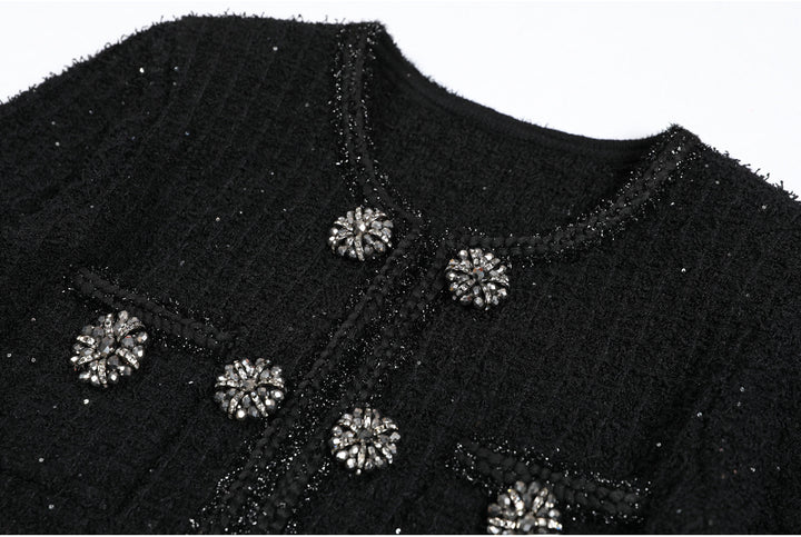 Geplooide top met uitlopende mouwen en maxi-rok set met tailleband – Rosiny 