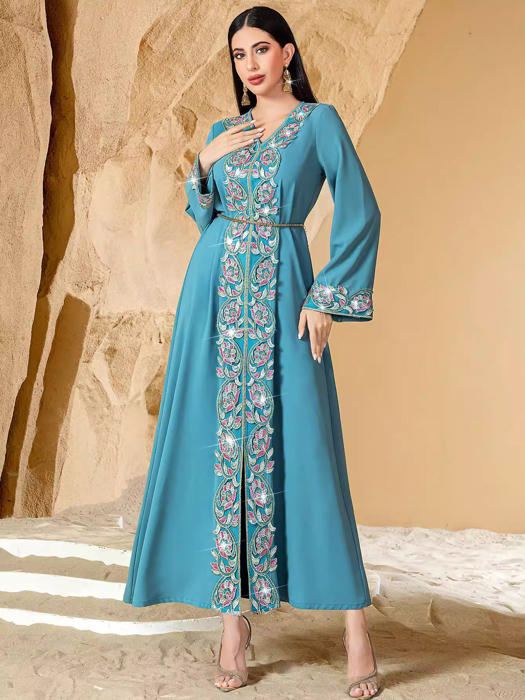 fluid sculpted evening dress with refined drape – CALISTA