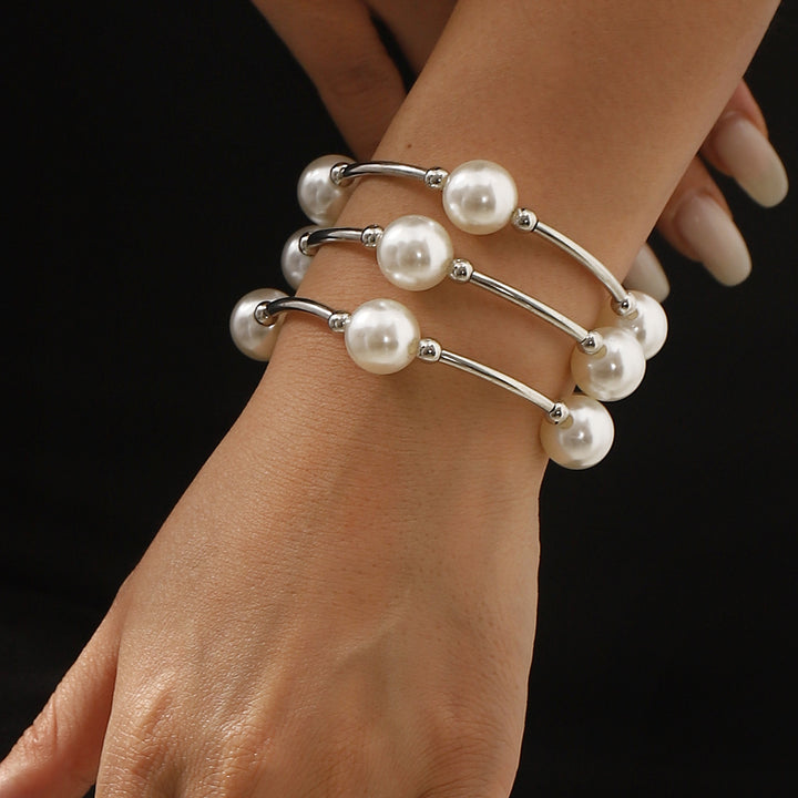 driekwart mouw overslagjurk met pailletten revers en bloemenapplicatie – ALINA 