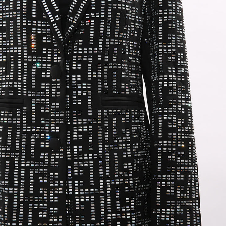 Crystal-Studded Tailored Blazer – NOVA