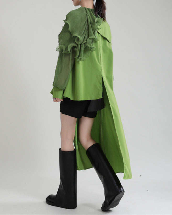 Ohrringe mit zweilagiger Textur und graviertem Detail – Akoma 