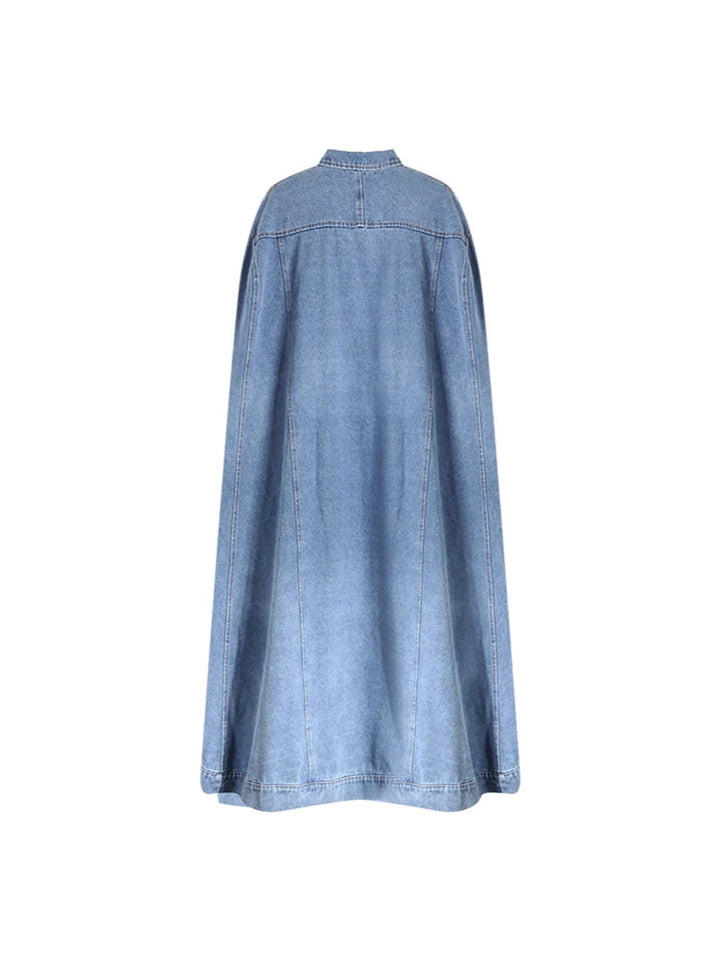 Suède cropped trenchcoat met riem en gelaagde mouwen - Linra 