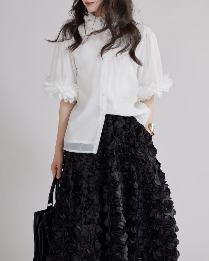 mouwloze uitlopende midi-jurk met kettingriem - CELIAV 