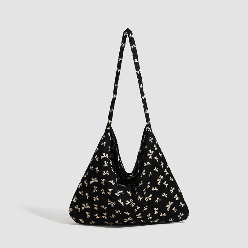 Butterfly Print Hobo Shoulder Bag - Style