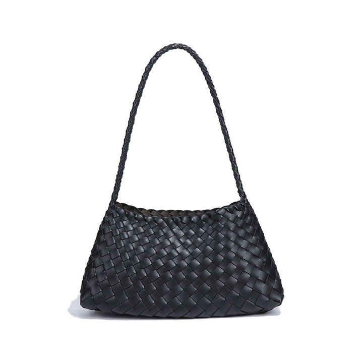 Emerald Woven Drawstring Shoulder Bag – SERALINE