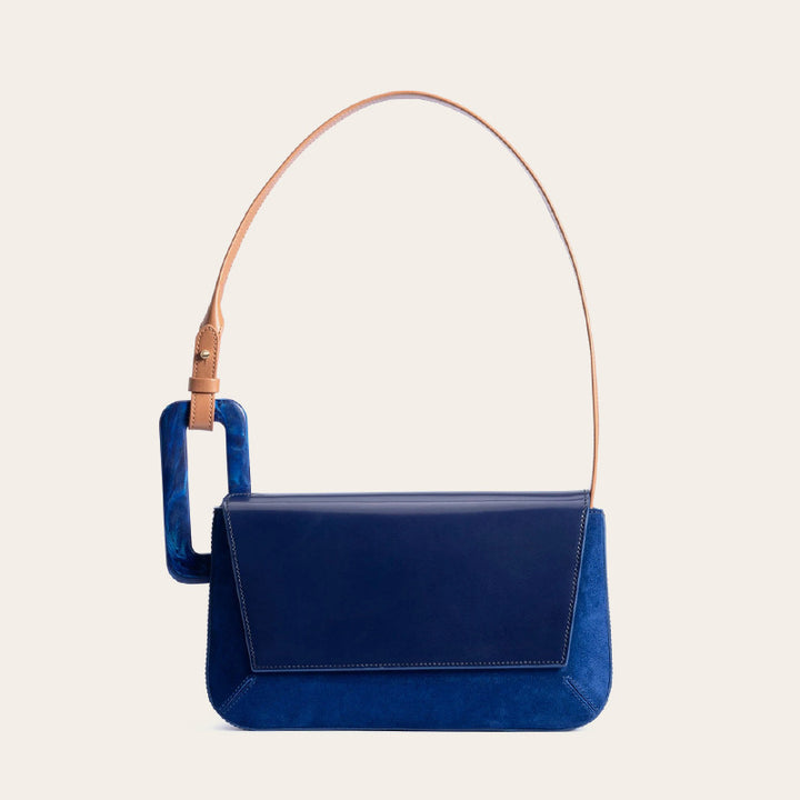 Elegant Sapphire Shoulder Bag - AZURÉ