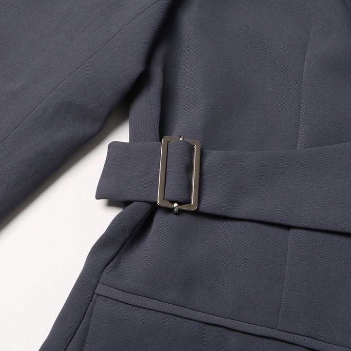 asymmetrical cut-out blazer with buckle detail - Flszkghf