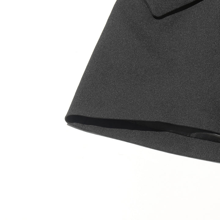 Geplooide top met uitlopende mouwen en maxi-rok set met tailleband – Rosiny 