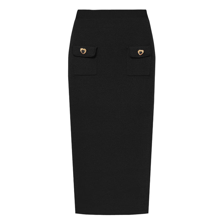 طقم محبوك من قطعتين مع أزرار على شكل قلب – أميليف