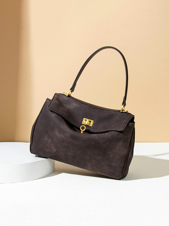 Vintage Luxe Shoulder Bag – CAFÉ