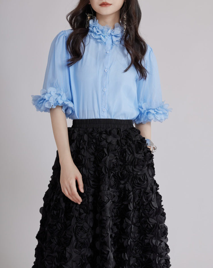 mouwloze uitlopende midi-jurk met kettingriem - CELIAV 