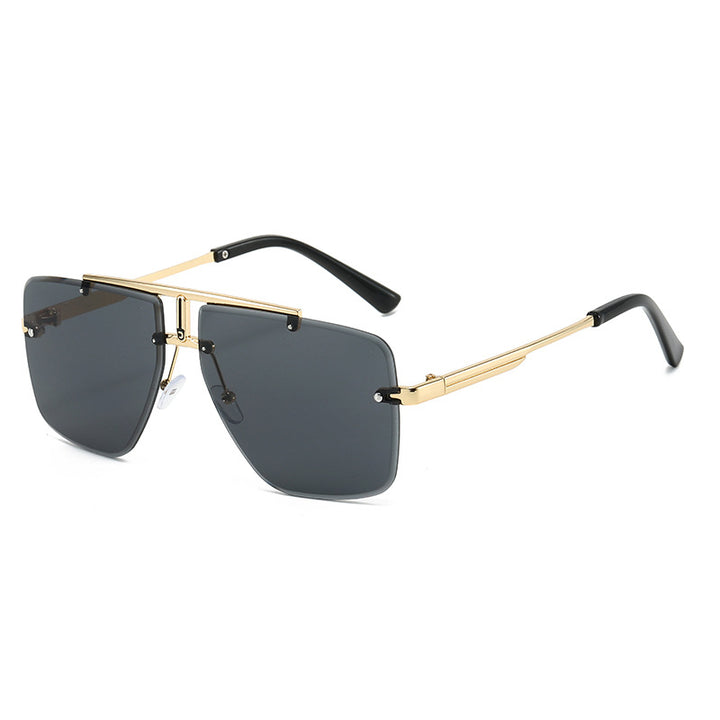 square oversized sunglasses with double bridge frame – NOQRA
