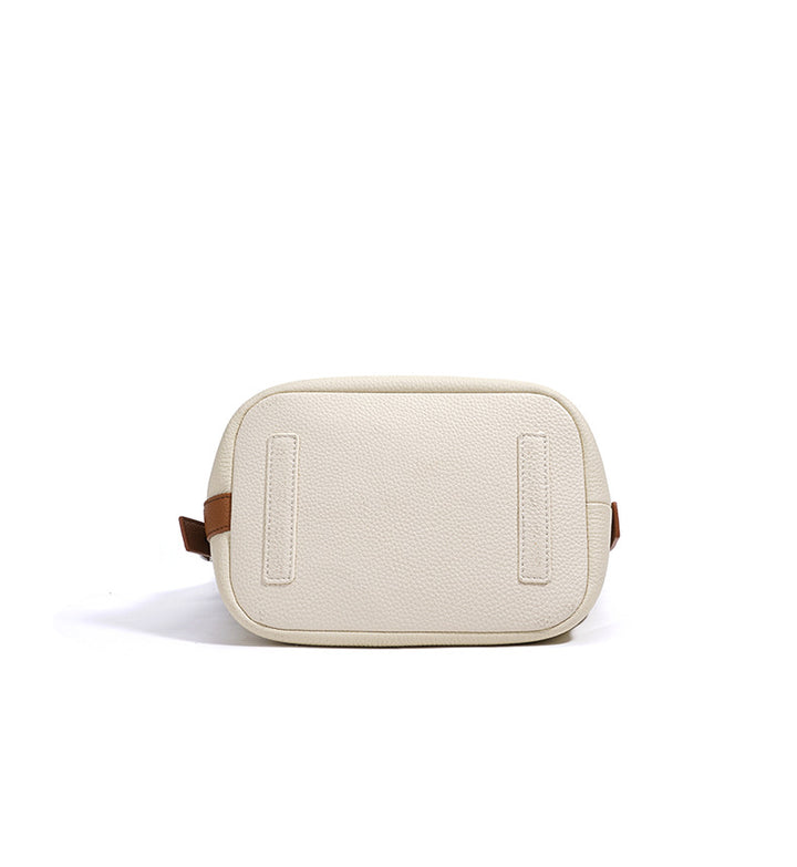 Soft Leather Shoulder Bag with Contrast Trim – SIENA
