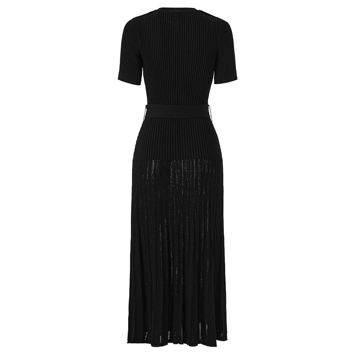 Champagne Ribbed Knit Maxi Dress - Grace