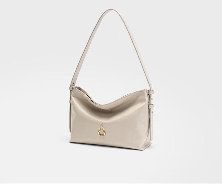 Soft Taupe Slouchy Shoulder Bag – CELÉSTE