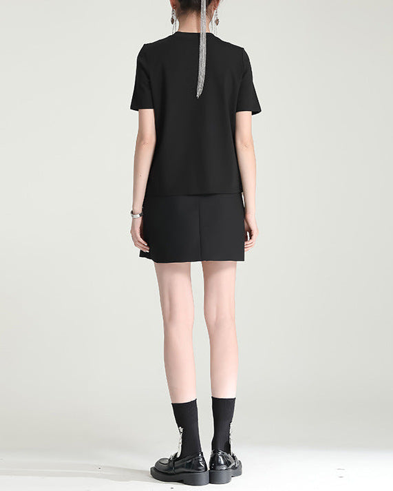 robe midi évasée sans manches avec ceinture chaîne - CELIAV 